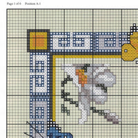 butterfly pups cross stitch design download pdf with colour symbol chart