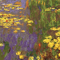monet's water lilies - a collection d'art tapestry canvas