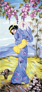 blue geisha - a collection d'art tapestry canvas
