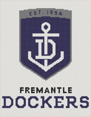 fremantle dockers afl logo cross stitch design