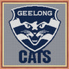 geelong cats afl logo cross stitch design