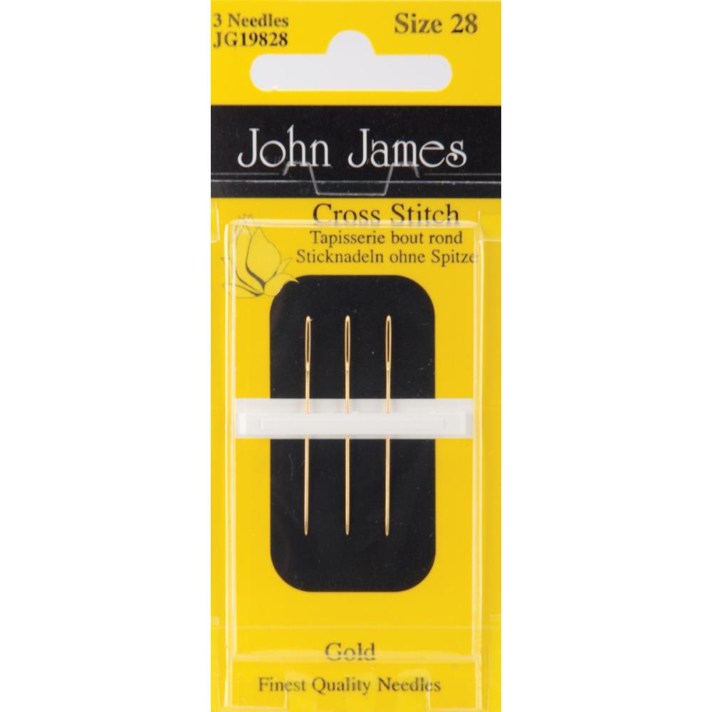 cross stitch/tapestry needles gold plated