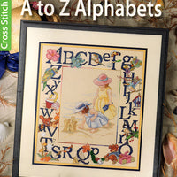 a to z alphabets - a leisure arts cross stitch booklet