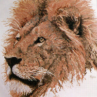 lion - a ross originals cross stitch chart