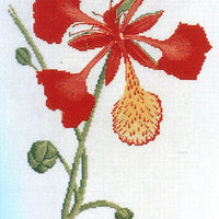 poinciana - a ross originals cross stitch chart