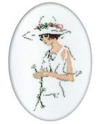 lady in white - an rto cross stitch kit