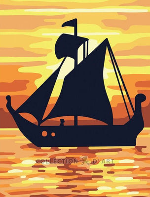 Sails in the Sunset - A Collection d'Art Tapestry Canvas