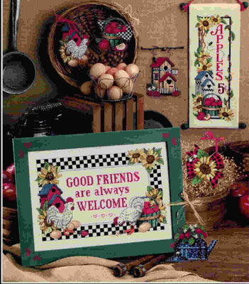 Welcome Friends - a Dimensions counted cross stitch chart