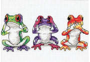 Tree Frog Trio - a Dimensions counted cross stitch kit