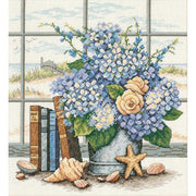 Hydrangeas and Shells - a Dimensions counted cross stitch kit