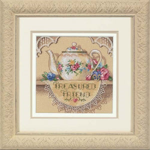 Treasured Friend Teapot - a Dimensions counted cross stitch kit