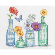 Wildflowers Jars - a Dimensions counted cross stitch kit