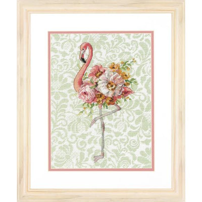 Floral Flamingo - a Dimensions counted cross stitch kit