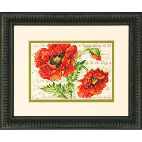 Poppy Pair - a Dimensions counted cross stitch kit