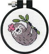 Sloth - a Dimensions Counted cross stitch Kit