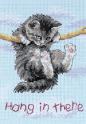 Hang On Kitty - a Dimensions counted cross stitch kit