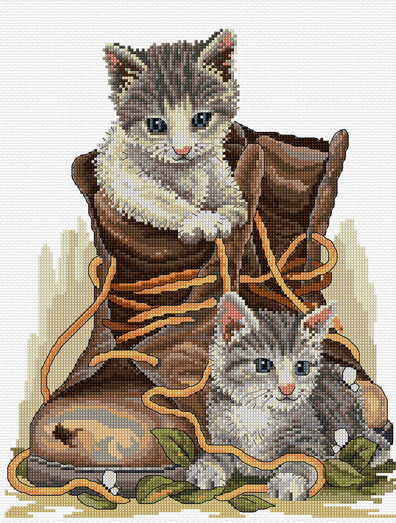 Puss in Boots - A Country Threads Cross Stitch Chart