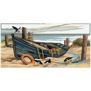 Old Wooden Boat - Country Threads Cross Stitch Chart Booklet