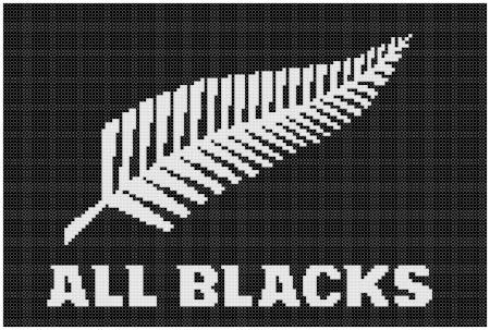 new zealand rugby all blacks downloadable cross stitch design