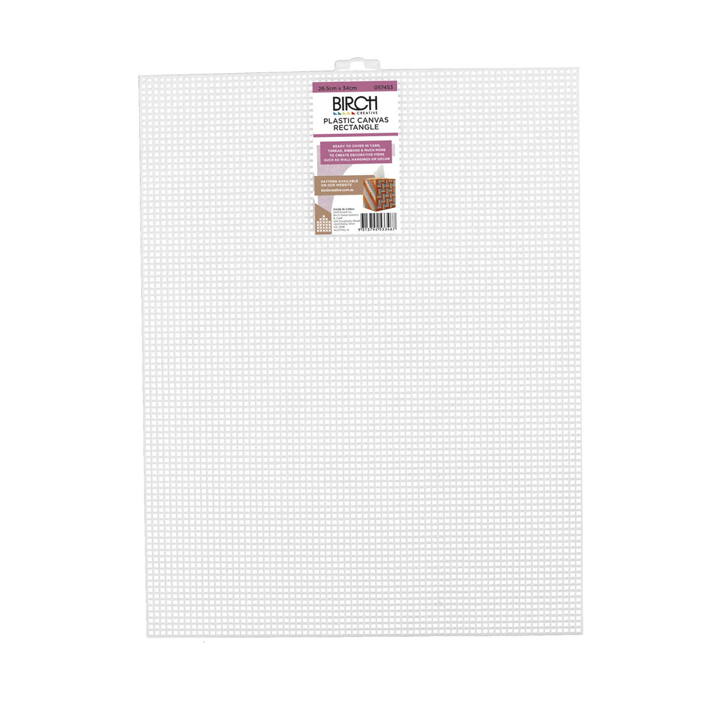 Plastic Canvas - 7 Count - Clear - (26.7cm x 34.3cm) Pack of 4 sheets