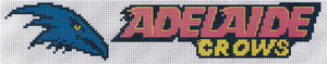 adelaide crows cross stitch design for a bookmark