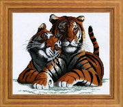 true love tigers cross stitch design