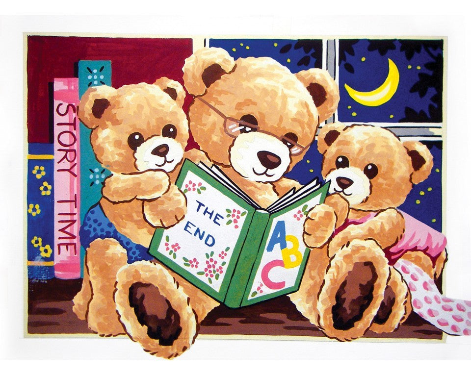 storytime teddy bears - a collection d'art tapestry canvas