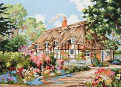 country cottage - a collection d'art tapestry canvas