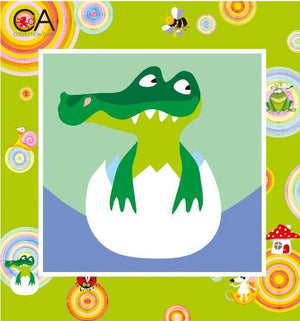 crocodile - a collection d'art needlepoint tapestry kit