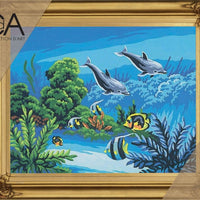 dolphin kingdom - a collection d'art tapestry kit