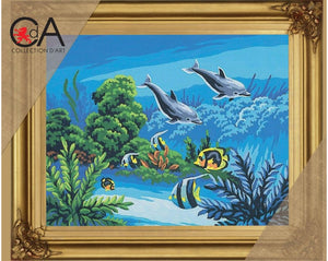 dolphin kingdom - a collection d'art tapestry kit