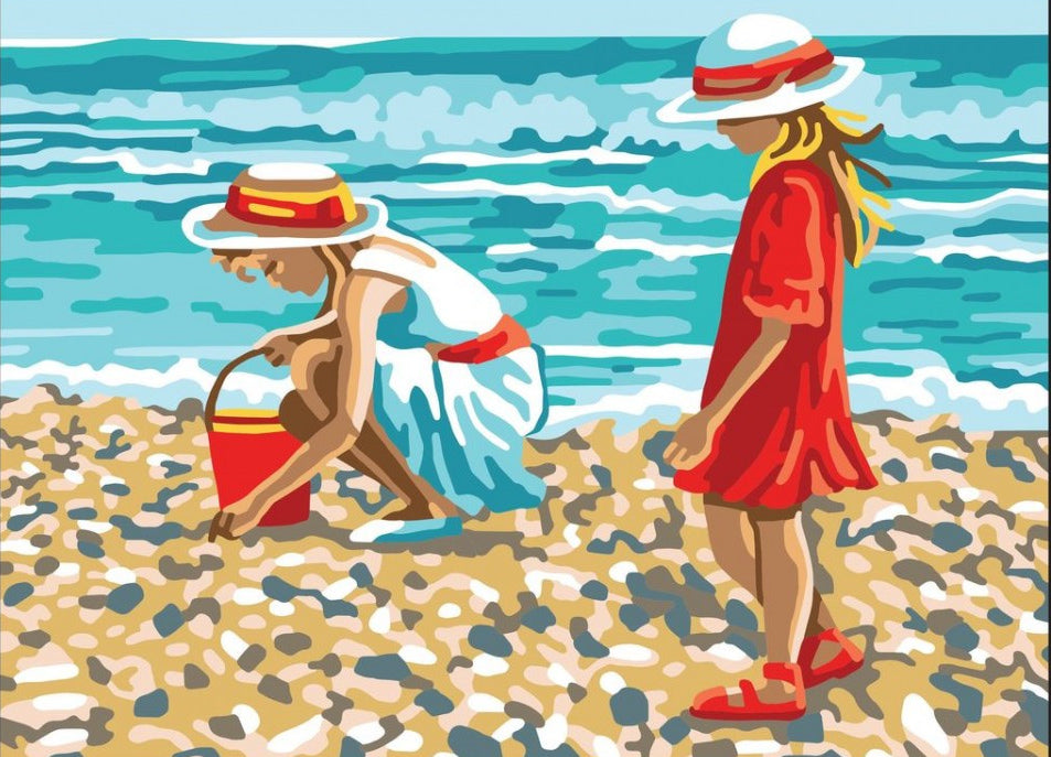 at the beach - a collection d'art tapestry kit