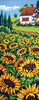 field of sunflowers - a collection d'art tapestry canvas