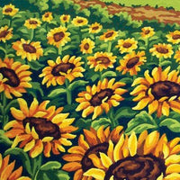 field of sunflowers - a collection d'art tapestry canvas