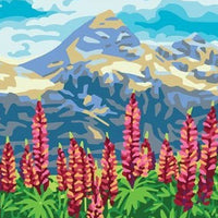 lupins - a collection d'art tapestry canvas