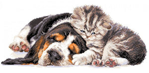 fur babies - pre-printed on aida from collection d'art