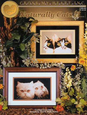 naturally cats ii - a cross my heart cross stitch booklet