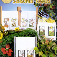 seasonal towels - a cross my heart cross stitch booklet