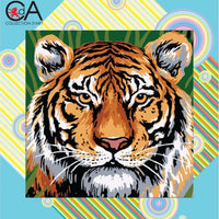 tiger - a collection d'art half cross stitch kit