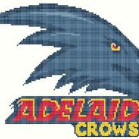 adelaide crows afl cross stitch design