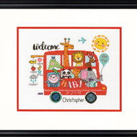 baby on board birth record - a dimensions counted cross stitch kit