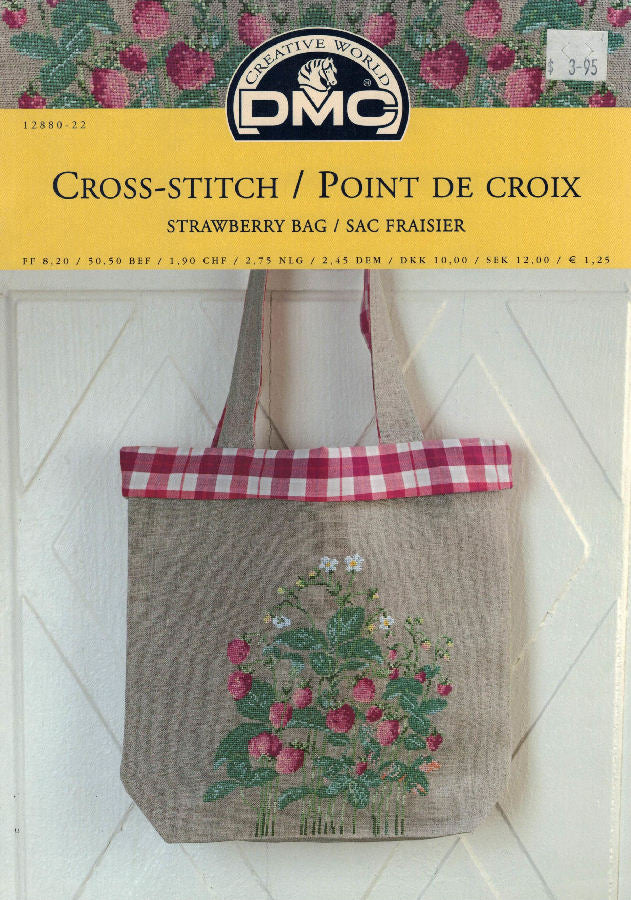 strawberry bag - dmc cross stitch publication