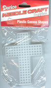 plastic canvas - 7 count - 3inch  cross shape - pkt of 10