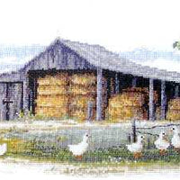 hay shed - a country threads cross stitch chart booklet