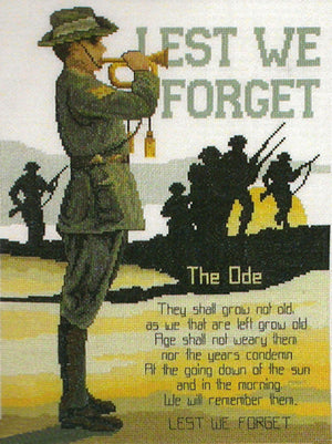 lest we forget - a country threads counted cross stitch chart booklet
