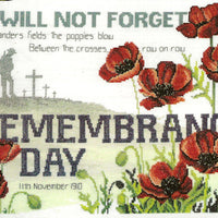 remembrance day - a country threads counted cross stitch chart booklet