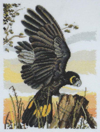 black cockatoo - country threads cross stitch chart booklet