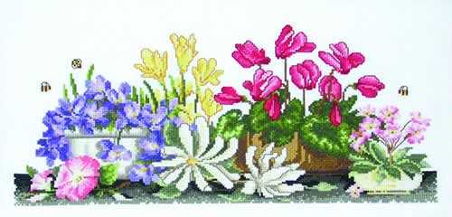 lots of pots - a country threads cross stitch chart booklet