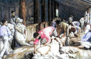 Shearing the Rams (Tom Roberts) - A Country Threads Cross Stitch Chart
