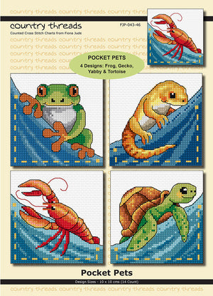 pocket pets - a country threads cross stitch chart